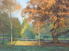 Autumn, Grove Park, Carshalton  -  12x16