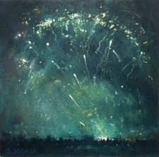 Fireworks, Carshalton Park  -  7x7