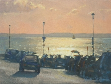 Blinding light, Cowes, IOW  -  6x8