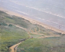 Heat haze, Compton Chine, IOW  -  16x20