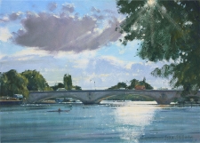 Brilliant light, Kew Bridge  -  10x14