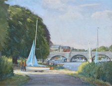 Launching the Boats, Kingston  -  8x10