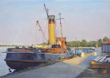 Old steam tug, Maldon  -  10x14