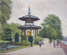 The Peace Pagoda, Battersea Park  -  10x12