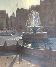 The fountain, Trafalgar Square  -  12x10