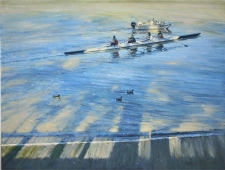 The novices, Putney  -  12x16
