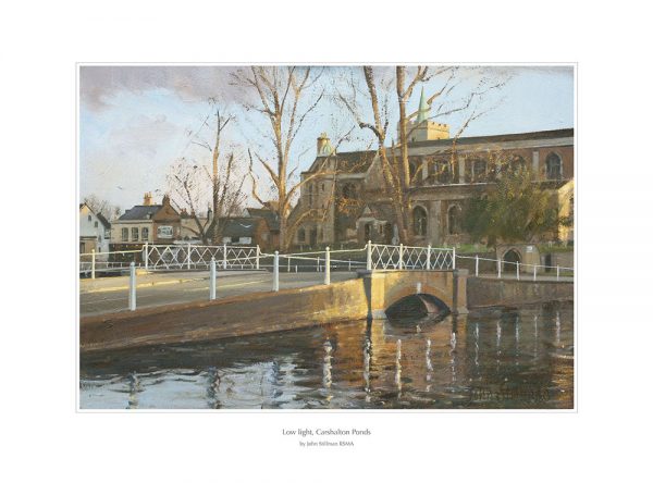 Low light, Carshalton Ponds 21cm x 29.5cm