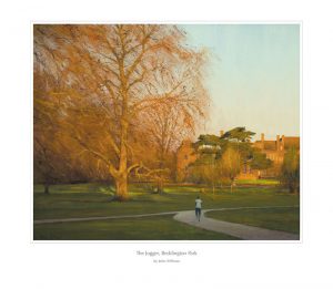 The Jogger, Beddington Park 22.5 x 28 cm