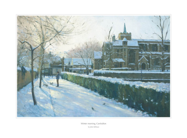Winter morning, Carshalton 26 x 39cm