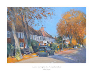 Autumn morning, Beeches Avenue, Carshalton  21 x 29cm
