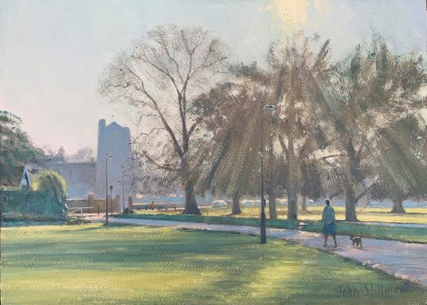 Morning sun, Beddington Park 10x14 ***SOLD***