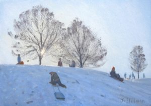 Sledging, Carshalton Park  7x10