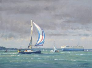 Boats on the Solent 12x16