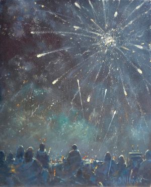 Fireworks 10x8 inches ***SOLD***